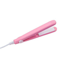 Jeeper's Keepers Ceramic Mini Hair Straightener - Portable & Versatile Styling Tool Pink