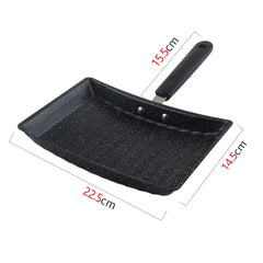 Non-Stick Wave Bottom Saucepan - Ideal for Tamagoyaki & Egg Rolls | Jeeper's Keepers Black Griller