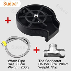Jeeper's Keepers Automatic Glass Rinser - Quick & Efficient Cup Washer 1 SET Plastic