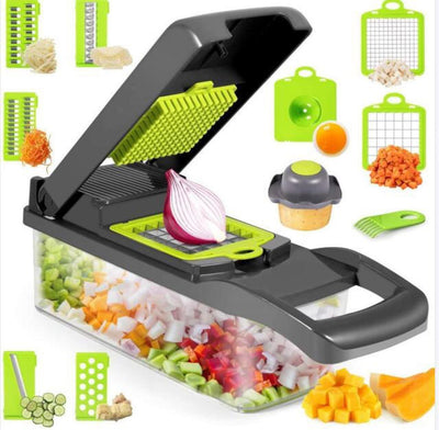 Jeeper's Keepers | Vegetable Chopper Slicer - 10-Piece Kitchen Tool Set