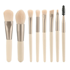 My Store 8Pcs Makeup Brushes Set - Ultra Soft & Professional Quality Beige 8pcs Brushes