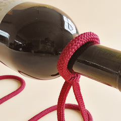 Jeeper's Keepers | Suspended Rope Wine Bottle Holder - Unique Serpentine Design