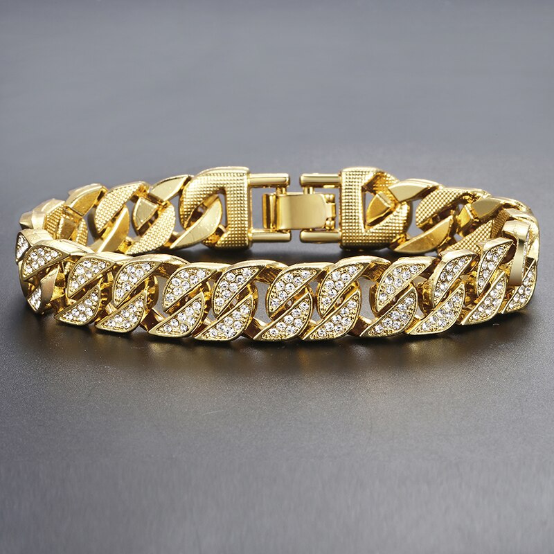 Jeeper's Keepers Miami Gold Curb Cuban Bracelet - Elegant Men's Fashion Accessory