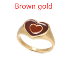 Creative Love Heart Ring - Stylish Alloy Jewelry for Trendy Elegance