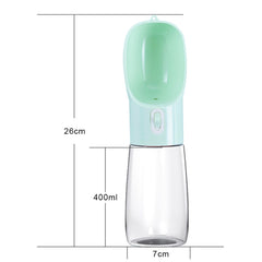Jeeper's Keepers Pet Dog Water Bottle Feeder - Hydration and Food On-the-Go