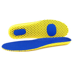 My Store Memory Foam Insoles for Sports Shoes - Shock Absorption & Arch Support Blue 25cm EU35-38