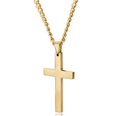 Jeeper's Keepers Cross Necklace - Stylish Titanium & Stainless Steel Pendant