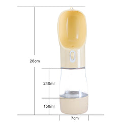 Jeeper's Keepers Pet Dog Water Bottle Feeder - Hydration and Food On-the-Go