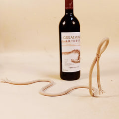 Jeeper's Keepers | Suspended Rope Wine Bottle Holder - Unique Serpentine Design