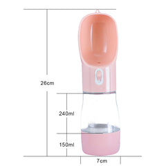 Jeeper's Keepers Pet Dog Water Bottle Feeder - Hydration and Food On-the-Go