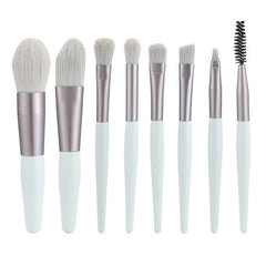 My Store 8Pcs Makeup Brushes Set - Ultra Soft & Professional Quality White 8pcs Brushes