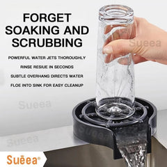 Jeeper's Keepers Automatic Glass Rinser - Quick & Efficient Cup Washer