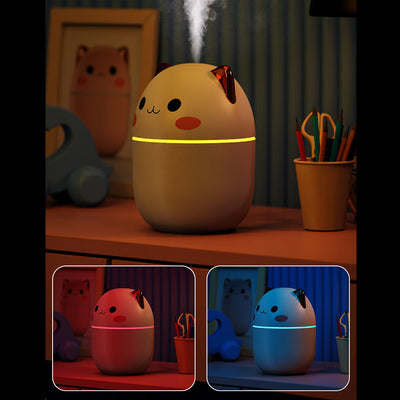 Jeeper's Keepers Cute Cat Humidifier - 250ml with Night Light & Aromatherapy