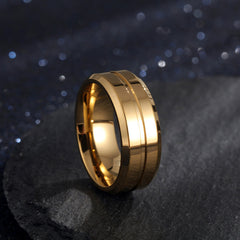 Jeeper's Keepers | Electroplating Ring - Elegant Titanium Steel Jewelry for Men Gold No7
