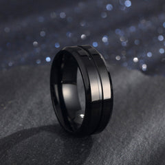 Jeeper's Keepers | Electroplating Ring - Elegant Titanium Steel Jewelry for Men Black No11