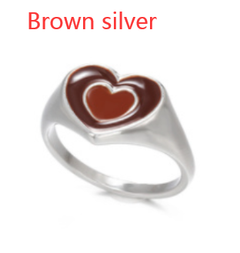 Creative Love Heart Ring - Stylish Alloy Jewelry for Trendy Elegance