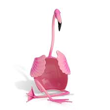 Jeeper's Keepers Flamingo Wine Holder - Cute Handmade Metal Sculpture for Home Decor