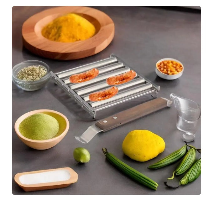 Jeeper's Keepers | Stainless Steel Hot Dog Roller - Perfectly Cooked BBQ Tool