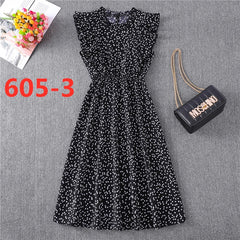 Summer Dress 2021 Elegant Sundress Slim Sleeveless Woman Vestidos Ruffles Knee Length Clothes Red Beach Party Dresses For Women
