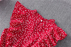 Summer Dress 2021 Elegant Sundress Slim Sleeveless Woman Vestidos Ruffles Knee Length Clothes Red Beach Party Dresses For Women