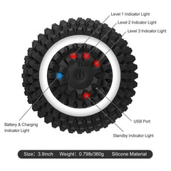 Jeeper's Keepers Electric Massage Ball - 4-Speed Vibration for Pain Relief