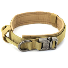Jeeper's Keepers Heavy-Duty Dog Collar - Durable Nylon, Quick-Release Buckle Brown Collar M (34-42cm)