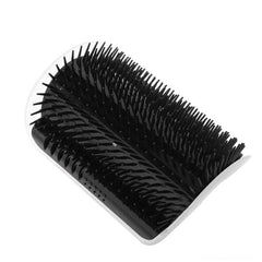 My Store Cat Self Groomer Corner Brush - Easy Hair Removal & Massage black