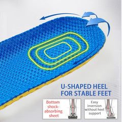 My Store Memory Foam Insoles for Sports Shoes - Shock Absorption & Arch Support