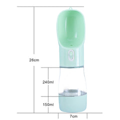 Jeeper's Keepers Pet Dog Water Bottle Feeder - Hydration and Food On-the-Go