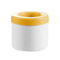 My Store Silicone Cylinder Ice Maker Bucket - Quick, Durable, Portable Yellow