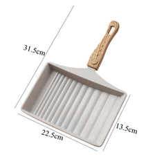 Non-Stick Wave Bottom Saucepan - Ideal for Tamagoyaki & Egg Rolls | Jeeper's Keepers Beige Griller