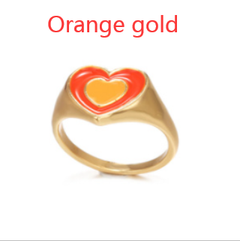 Creative Love Heart Ring - Stylish Alloy Jewelry for Trendy Elegance