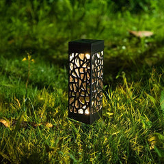 Jeeper's Keepers Solar Powered Vintage Garden Light - Waterproof & Motion-Activated Black