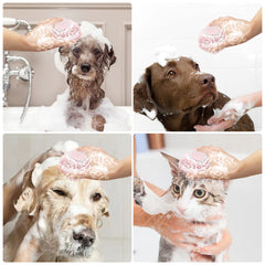 Soft Silicone Dog Brush - Gentle Grooming for Sensitive Skin & Bathing