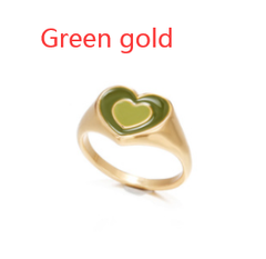 Creative Love Heart Ring - Stylish Alloy Jewelry for Trendy Elegance