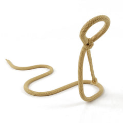 Jeeper's Keepers | Suspended Rope Wine Bottle Holder - Unique Serpentine Design Khaki