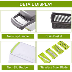 Jeeper's Keepers | Vegetable Chopper Slicer - 10-Piece Kitchen Tool Set