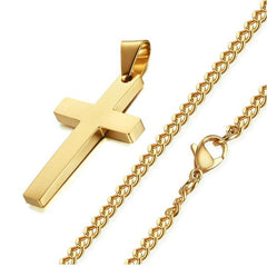 Jeeper's Keepers Cross Necklace - Stylish Titanium & Stainless Steel Pendant