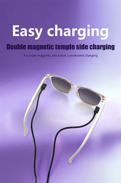 Lightweight GS03 Bluetooth Glasses Smart Touch Audio Music BT5.3 Anti-blue Light UV400 Polarized Lens Smart Glasses For Men