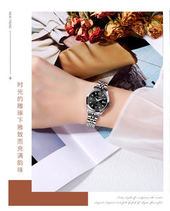Ladies' watches, women's niche, light luxury, high-end feel, women's high beauty, luminous steel strip calendar, women's watches