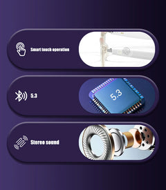 Lightweight GS03 Bluetooth Glasses Smart Touch Audio Music BT5.3 Anti-blue Light UV400 Polarized Lens Smart Glasses For Men