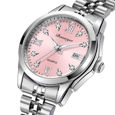 Ladies' watches, women's niche, light luxury, high-end feel, women's high beauty, luminous steel strip calendar, women's watches