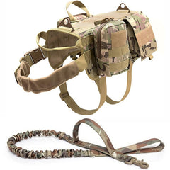 My Store Tactical Military Dog Harness - Durable Nylon for All Seasons Suit and Rope XL