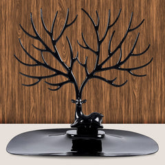 Jeeper's Keepers | Deer Jewelry Holder - Stylish Storage for Necklaces & Bracelets Black