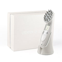 Jeeper's Keepers | Electric Laser Hair Growth Comb - 7-in-1 Infrared Treatment Silver with box