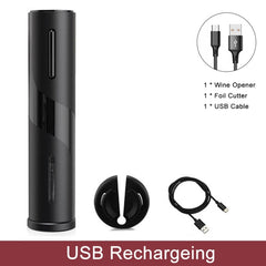 My Store Automatic Wine Bottle Opener - Electric with Foil Cutter Rechargeable Opener