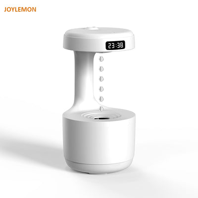 Jeeper's Keepers LED Water Drop Humidifier Diffuser - 800ml with Clock & Whisper-Quiet