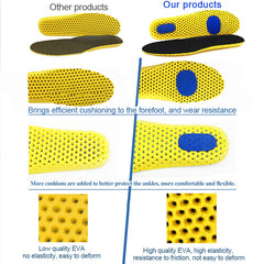 My Store Memory Foam Insoles for Sports Shoes - Shock Absorption & Arch Support