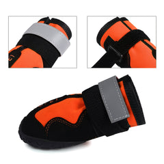 Jeeper's Keepers Waterproof Reflective Dog Boots - 100% Cotton for Comfort