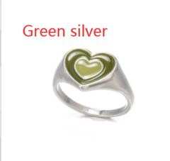 Creative Love Heart Ring - Stylish Alloy Jewelry for Trendy Elegance